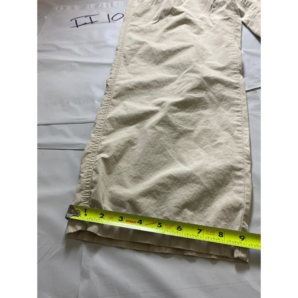 Beige Khaki Wide Leg‎ Pants Womens Relaxed Fit Casual Chinos